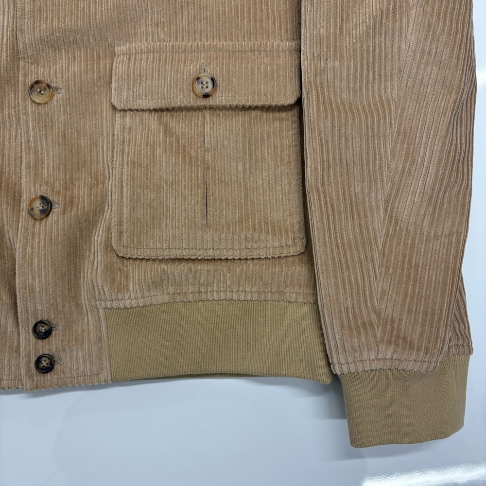 Valstar Milano 1911 Corduroy Jacket Almond Brown Size 54 Italy New with Tags - Picture 5 of 9